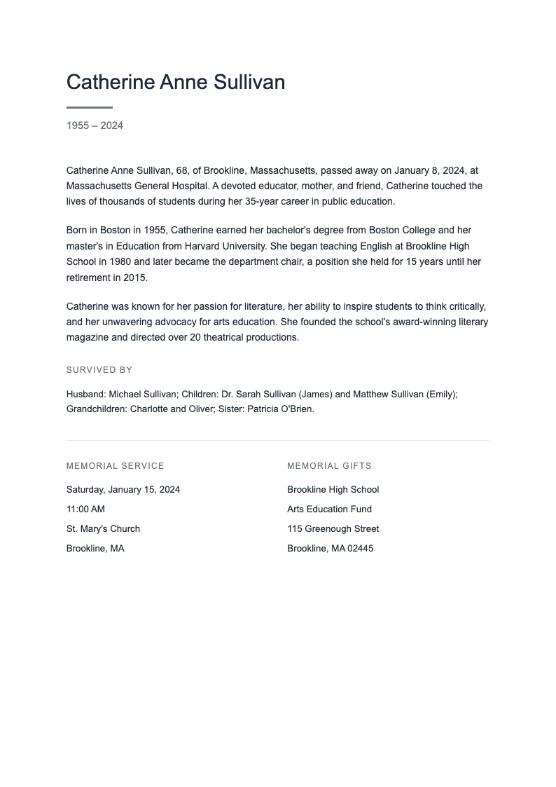 Simple clean remembrance